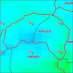 Jährliche Niederschlagsmenge und Jahresdurchschnittstemperatur (2000)[3]