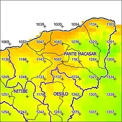 Jährliche Niederschlagsmenge (2000)[5]