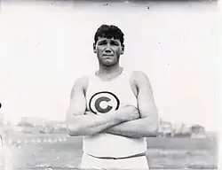 Ralph Rose, Sieger des Kugelstoßens, Zweiter des Diskuswurfs und Dritter des Hammerwurfs, musste sich hier mit Platz sechs&nbsp;zufriedengeben