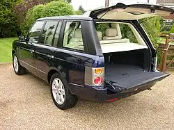 Range Rover: horizontal geteilte Heckklappe