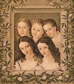 Anonym: Die Kinder von Graf Christian Detlev Karl zu Rantzau (vor 1809)