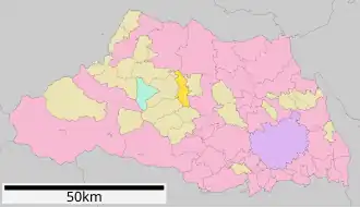 Lage Ranzans in der Präfektur