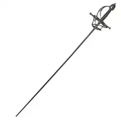 Rapier, erste Hälfte des 17. Jahrhunderts. Musée de Morges, Schweiz.