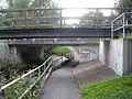 Brücke der Umgehungsstraße Am Flüthedamm in Rosdorf