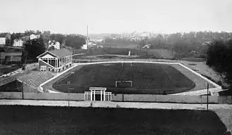 Råsunda Idrottsplatts – vorheriges Stadion (Foto von 1912)
