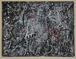 Johannes Rath, Studie über ein Loch in der Erde, Mischtechnik auf Papier