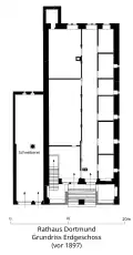 Grundriss Erdgeschoss vor 1897
