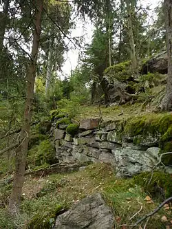 Befestigter Zugang in nordwestliche Richtung