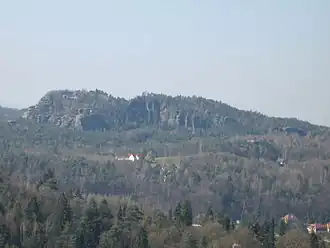 Blick von Rathen auf den Rauenstein