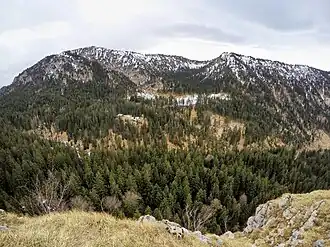 Rauheck von Norden mit Ochsenalm