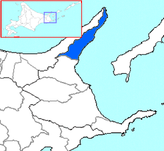 Lage Rausus in der Präfektur