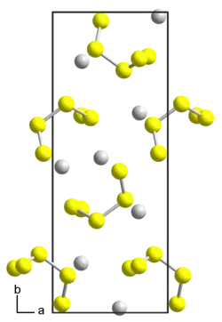 Kristallstruktur von Rubidiumpentasulfid