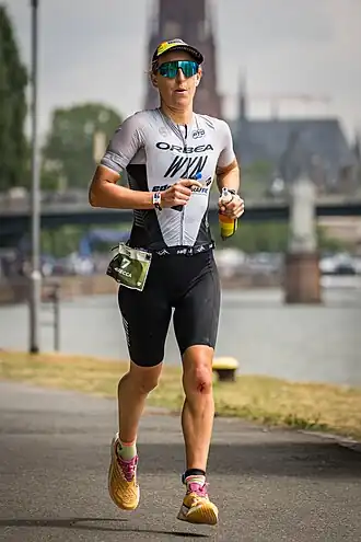 Rebecca Clarke bei den Ironman-Europameisterschaften in Frankfurt am Main (2023)