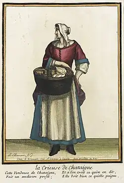 'Kastanienverkäuferin', Nicolas und Jean-Baptiste Bonnart, nach 1674