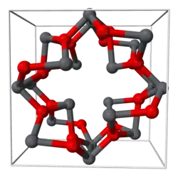 Struktur von Blei(II,IV)-oxid