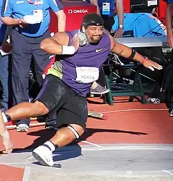 Reese Hoffa, Weltmeister von 2007, erreichte Platz&nbsp;vier