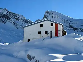Schutzhütte an der Pointe percée