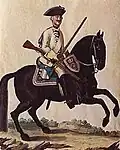 Dragonerregiment von Walthausen, 1760.