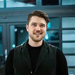 Mathias Rehfeldt bei der Uraufführung seines Violinkonzertes "Sinfonia Maris" im Jahr 2024.