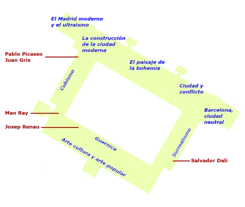 Grundriss des zweiten Stocks