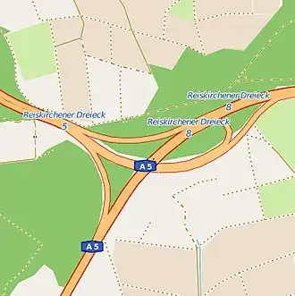 Übersichtskarte Reiskirchener Dreieck