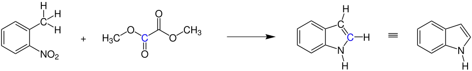 Übersichtsreaktion der Reissert-Indol-Synthese