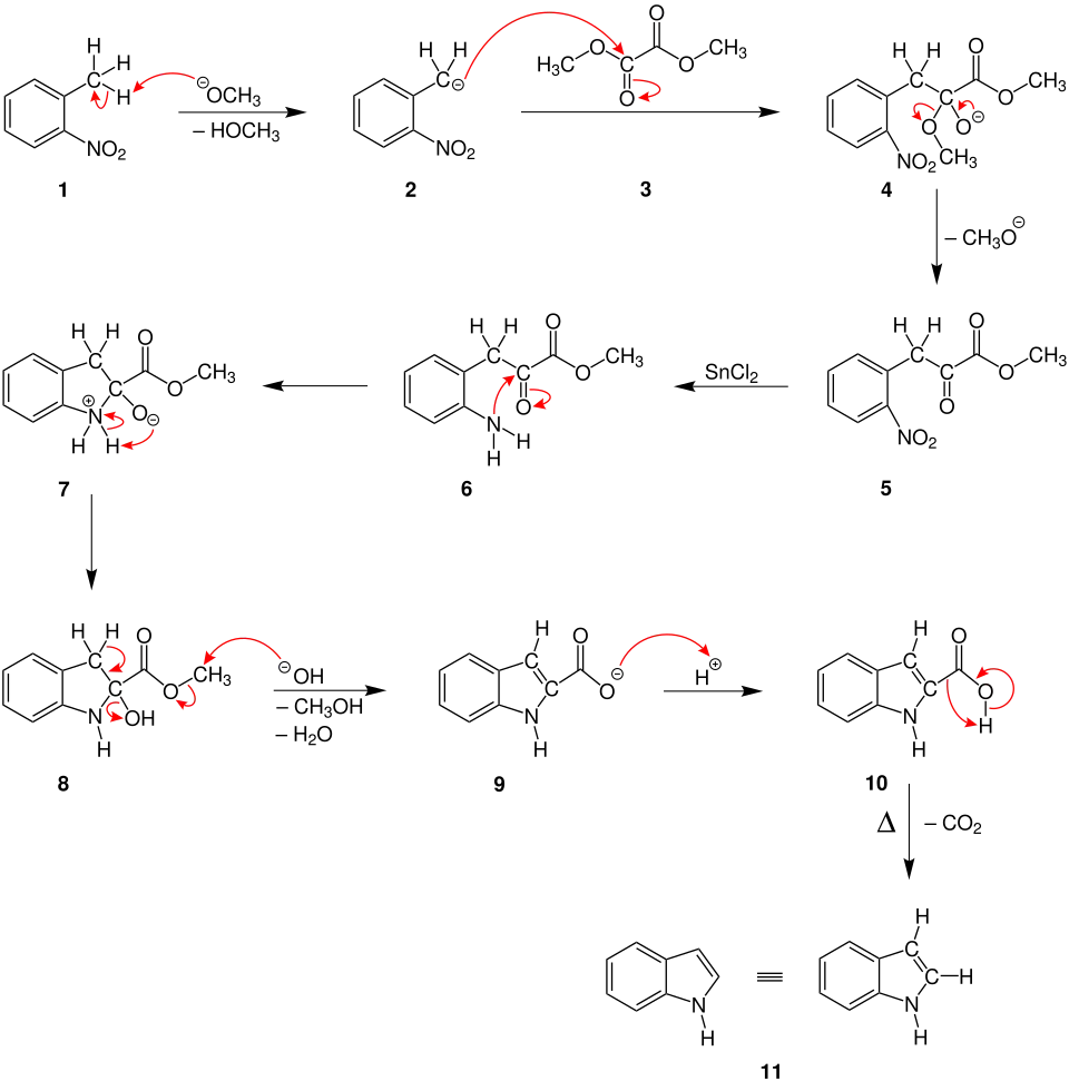 Mechanismus der Reissert-Indol-Synthese