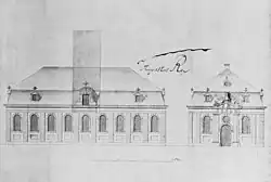 Von August dem Starken signierte Bauzeichnung