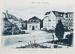 Das Reithaus am Theaterplatz kurz vor dem Abriss