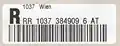 Nicht mehr in Verwendung befindliche Schalter-Rekozetteln (ist gelaufen); Februar 2000.
