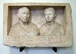 Abb. 3 Römisches Grabrelief (um 30 v. Chr.)