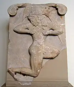 Relief eines Waffenläufers