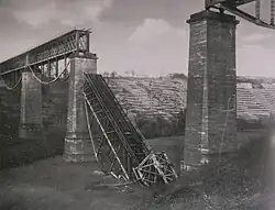 Gesprengtes Viadukt 1945