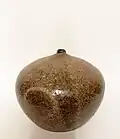 Renate Fuhry, Kugelvase, Steinzeug, glasiert, 1963