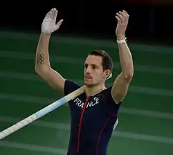 Der verletzungsbedingt angeschlagene Mitfavorit Renaud Lavillenie erreichte Platz&nbsp;acht