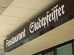 Am Restaurant Stadtpfeiffer
