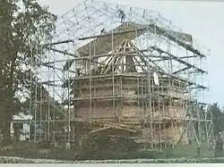 Schinkelkirche Glienicke, Restaurierungsphase Dachrekonstruktion 2008