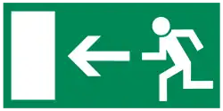 Rettungszeichen Notausgang Links (alt)