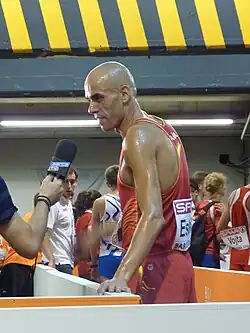 Reyes Estévez, 1998 Europameister, zweifacher WM-Dritter (1977/1999) und 2002 Vizeeuropameister, belegte Rang&nbsp;vier