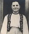 Lucretia Jurj-Costescu aus dem Widerstand im Apuseni-Gebirge, etwa 1930