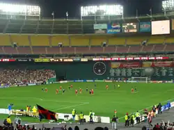 Das RFK Stadium während eines Fußballspieles.