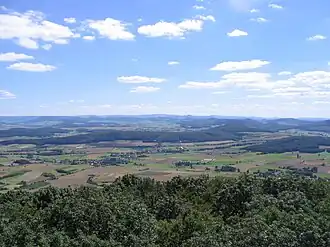 Blick vom Soisberg nach Süden in die Rhön