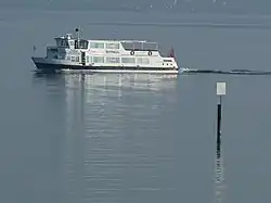 Die Rhynegg ist das grösste der drei SBS-Schiffe mit Heimathafen Rorschach.