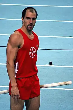 Richard Spiegelburg schied mit übersprungenen 5,45&nbsp;m bei zu vielen Fehlversuchen&nbsp;aus