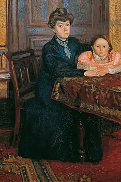 Frau mit Kind (Mathilde Schönberg mit Tochter Gertrud), 1906