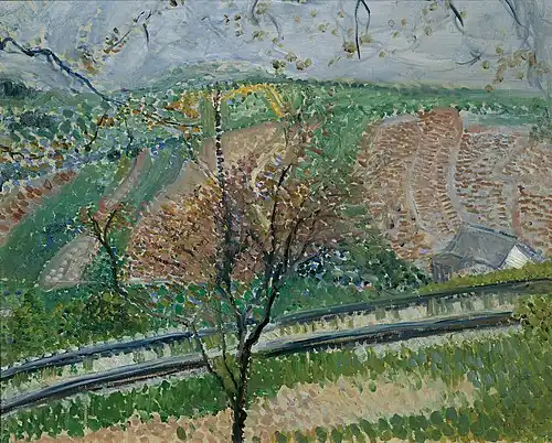 Trasse der Zahnradbahn auf den Kahlenberg, 1907