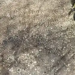 Richard Zutt-Krayer (1849–1917) Dr. jur., Staatsanwalt, Regierungsrat, Familiengrab auf dem Friedhof am Hörnli, Riehen, Basel-Stadt.