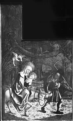 Rechts: Flucht nach Ägypten