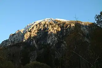 Nordwestseite der Riegerin vom Eingang des Brunntals aus