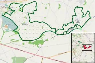 Übersichtskarte des Naturschutzgebiets